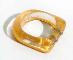 RING - ZELLULOSE ACETAT UND STAHL