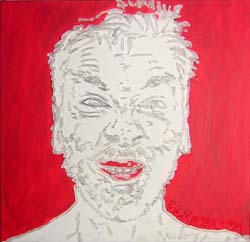 ACRYL UND SILIKON AUF LEINWAND TRYPTICHON 1