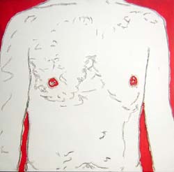ACRYL UND SILIKON AUF LEINWAND TRYPTICHON 2
